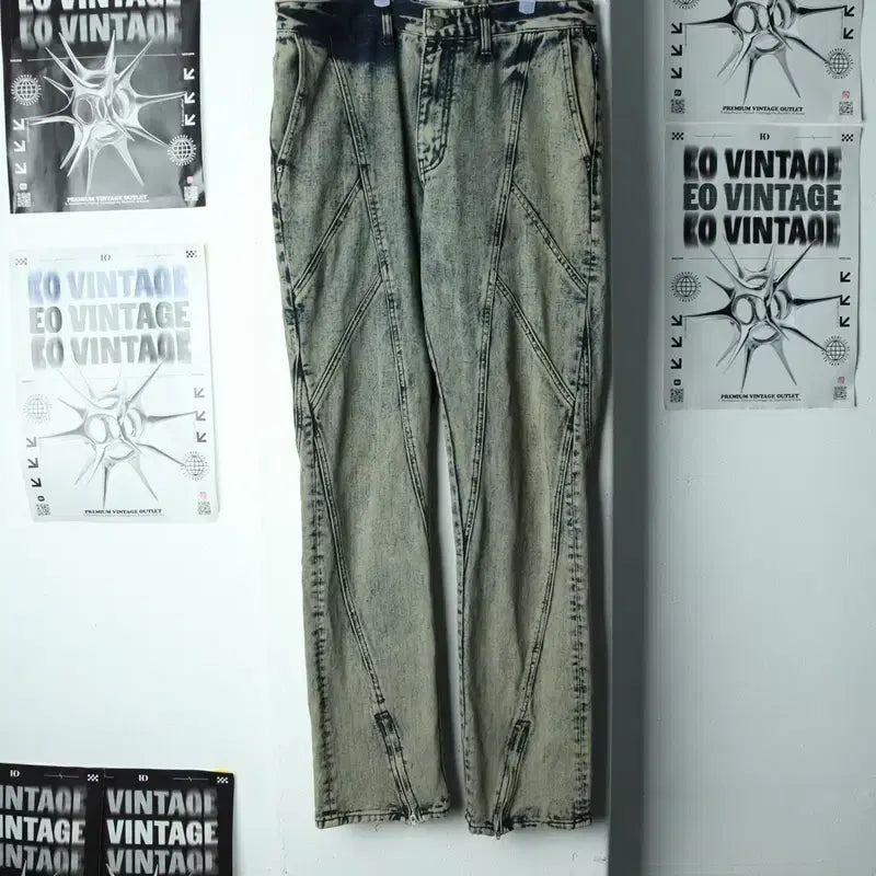 [BUNJANG] Maison Mine Denim Jeans (XL) / (XL) 메종미네드 청바지 데님 돌청 워싱 스트릿-24AB