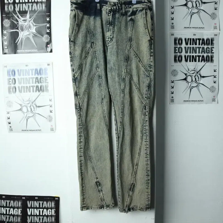 [BUNJANG] Maison Mine Denim Jeans (XL) / (XL) 메종미네드 청바지 데님 돌청 워싱 스트릿-24AB