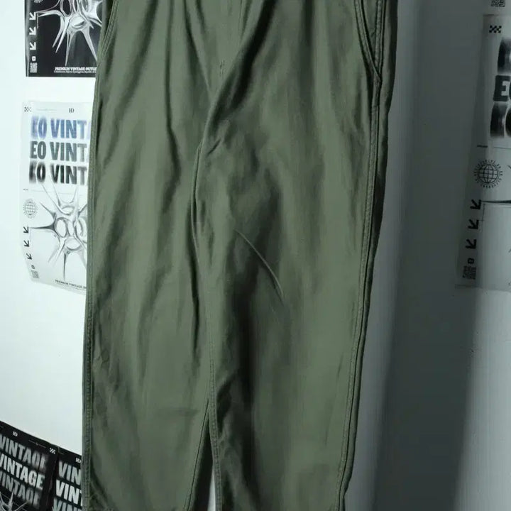 [BUNJANG] Musinsa Standard Cotton Pants - Khaki / (2XL-3XL) 무신사 스탠다드 면바지 팬츠 빅사이즈 카키-24B1