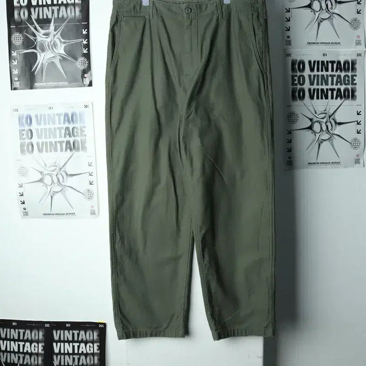 [BUNJANG] Musinsa Standard Cotton Pants - Khaki / (2XL-3XL) 무신사 스탠다드 면바지 팬츠 빅사이즈 카키-24B1