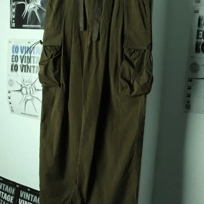 [BUNJANG] Beslow Cotton Cargo Pants / (L-XL) 비슬로우 면바지 팬츠 카고 카키 아메카지-24B5