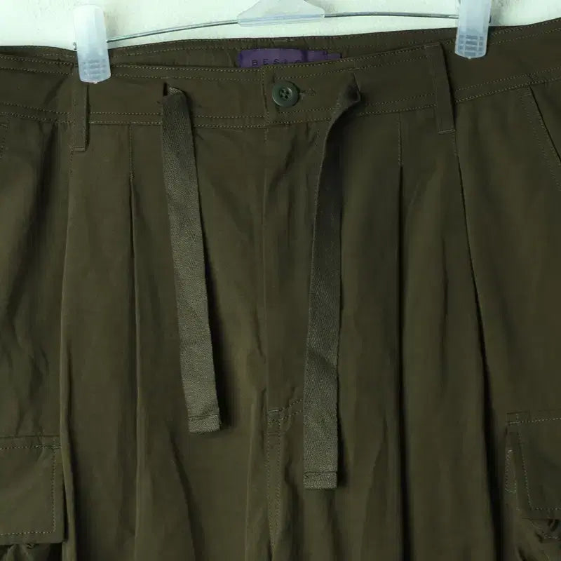 [BUNJANG] Beslow Cotton Cargo Pants / (L-XL) 비슬로우 면바지 팬츠 카고 카키 아메카지-24B5
