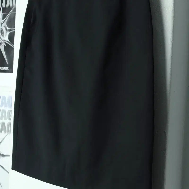 [BUNJANG] W(S) System H-Line Black Wool Skirt / W(S) 시스템 스커트 치마 한섬 H라인 블랙 울-24BE