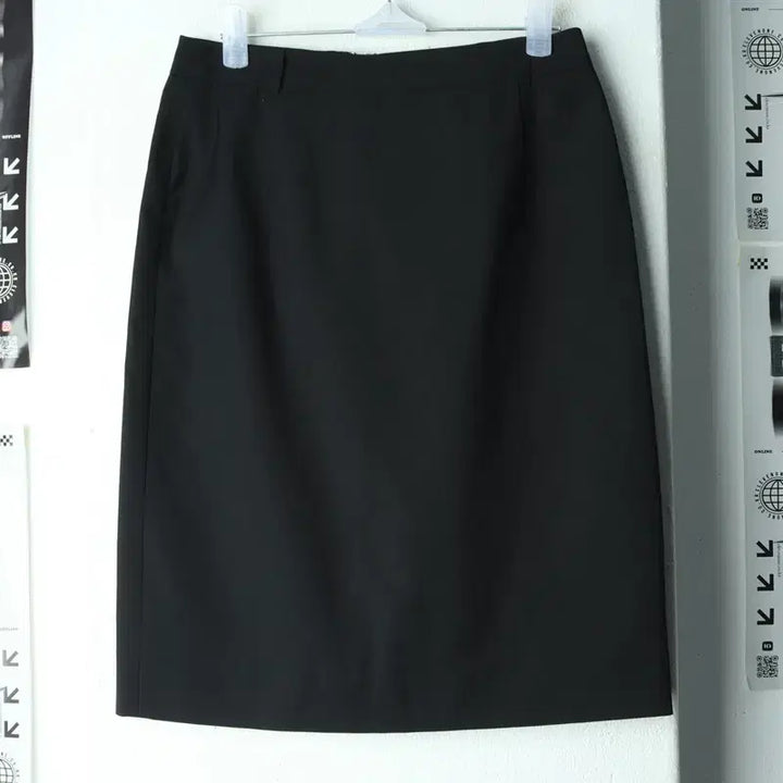 [BUNJANG] W(S) System H-Line Black Wool Skirt / W(S) 시스템 스커트 치마 한섬 H라인 블랙 울-24BE