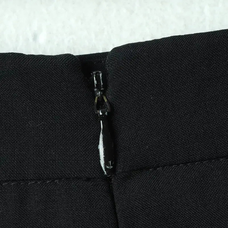 [BUNJANG] W(S) System H-Line Black Wool Skirt / W(S) 시스템 스커트 치마 한섬 H라인 블랙 울-24BE