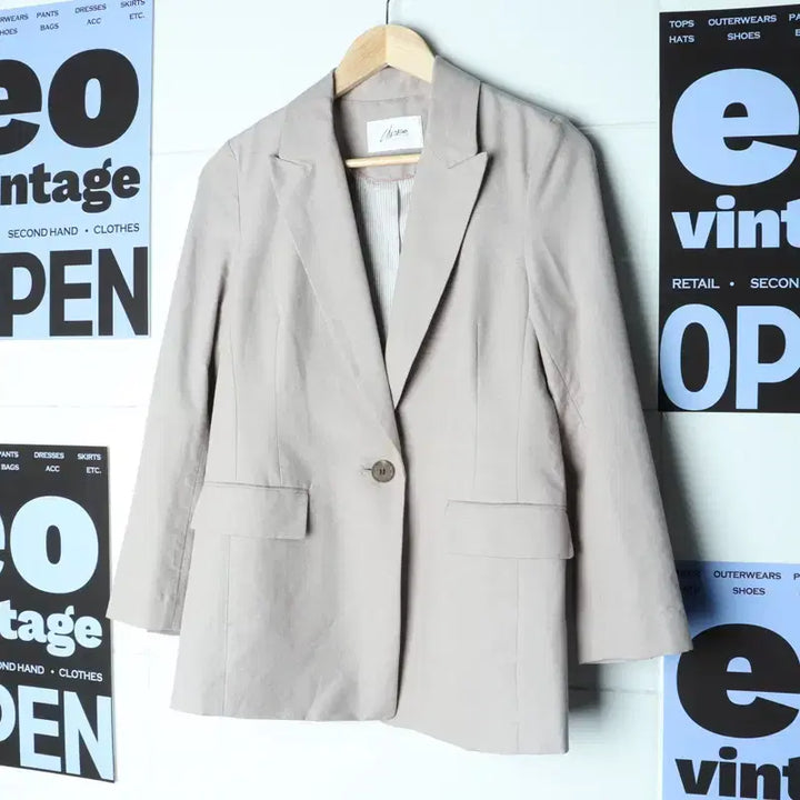 [BUNJANG] W(S-M) Vintage Zip-up Windbreaker Jacket / W(S-M) 브랜드빈티지 집업 바람막이 점퍼자켓 테일러 린넨-17B82