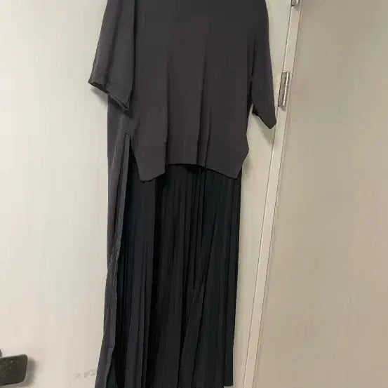 [BUNJANG] Studio Lux Pleated Knit Long Dress / 88사이즈) 브랜드 하객룩 플리츠 니트 롱원피스