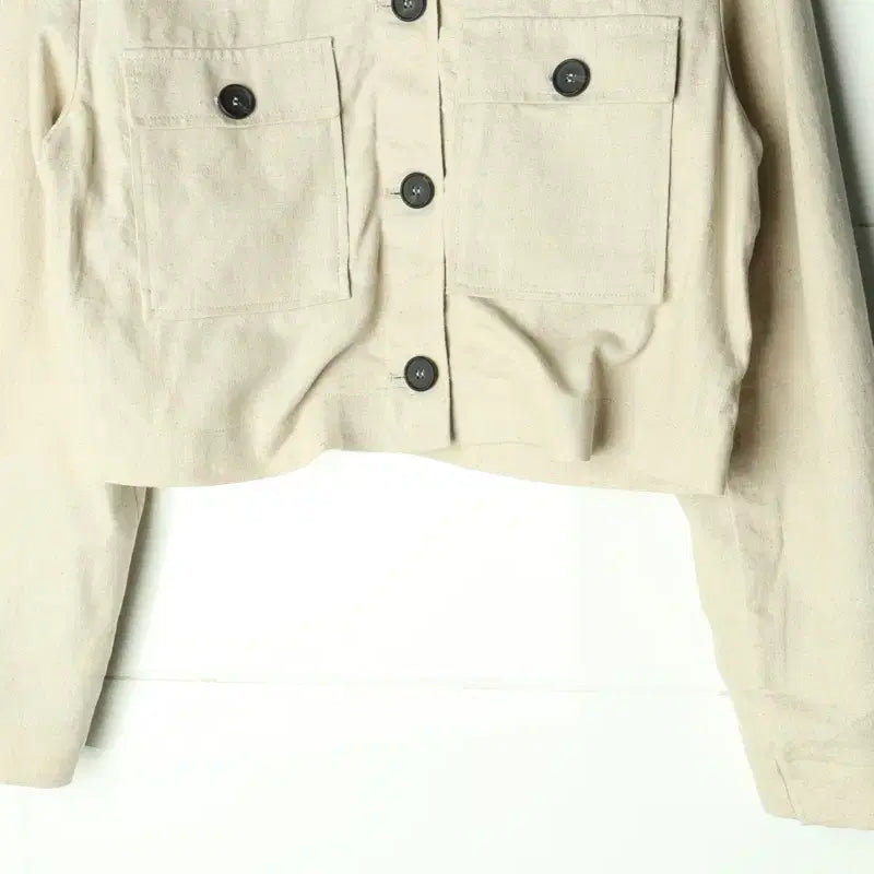 [BUNJANG] ZARA Linen Windbreaker Jacket / W(M-L) 자라 집업 바람막이 점퍼자켓 린넨 마 베이지-17B85