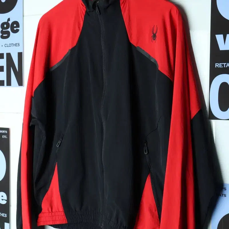 [BUNJANG] Spider Windbreaker Jacket / (L-XL) 스파이더 집업 바람막이 점퍼자켓 기능성 선수용-17B91