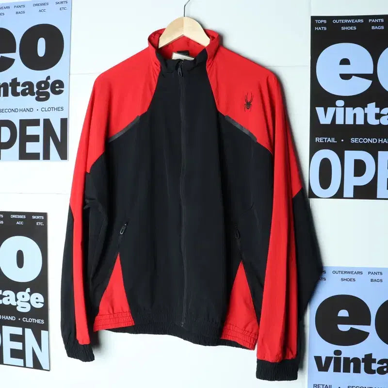 [BUNJANG] Spider Windbreaker Jacket / (L-XL) 스파이더 집업 바람막이 점퍼자켓 기능성 선수용-17B91