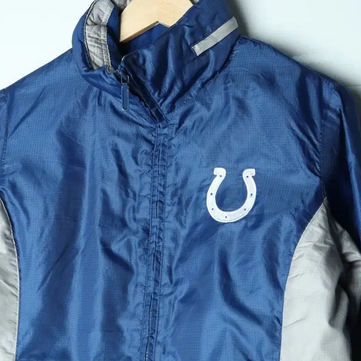 [BUNJANG] NFL Windbreaker Jacket / (M-L) 엔에프엘 집업 바람막이 점퍼자켓 블루 올드스쿨-17B9B