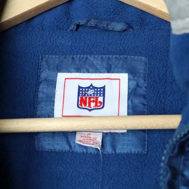 [BUNJANG] NFL Windbreaker Jacket / (M-L) 엔에프엘 집업 바람막이 점퍼자켓 블루 올드스쿨-17B9B