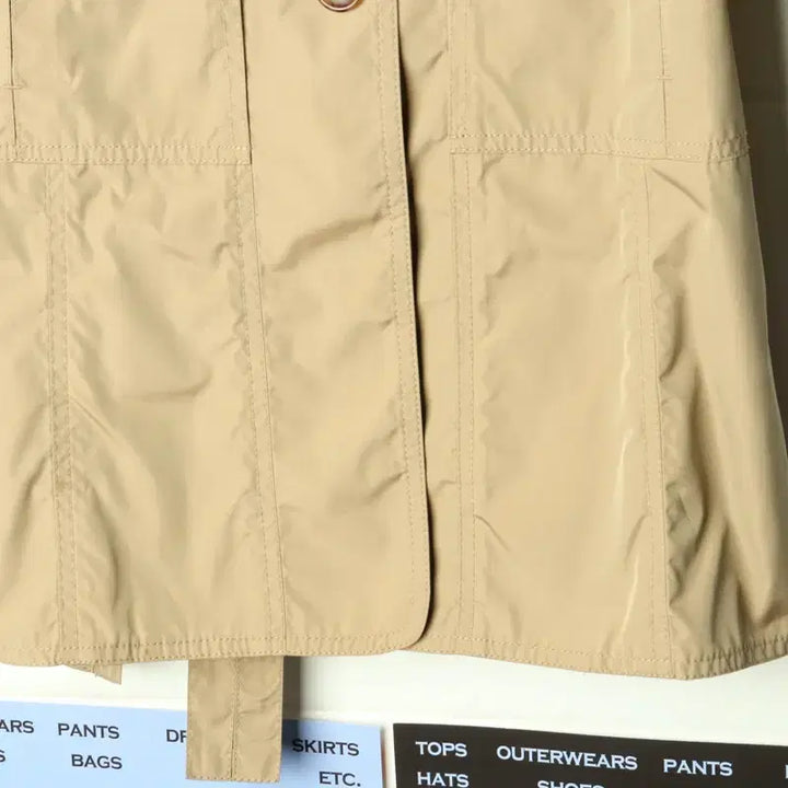[BUNJANG] Beanpole Beige Trench Coat / W(S) 빈폴 코트자켓 베이지 트렌치 봄 얇은-17B9F