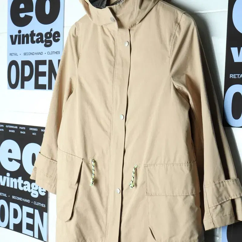 [BUNJANG] ZARA Quilted Windbreaker Jacket Beige / W(F) 자라 집업 바람막이 점퍼자켓 누빔 베이지 따뜻-17BAC