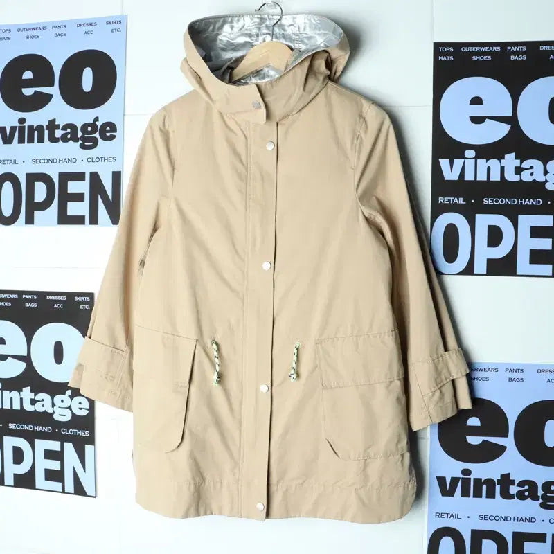 [BUNJANG] ZARA Quilted Windbreaker Jacket Beige / W(F) 자라 집업 바람막이 점퍼자켓 누빔 베이지 따뜻-17BAC