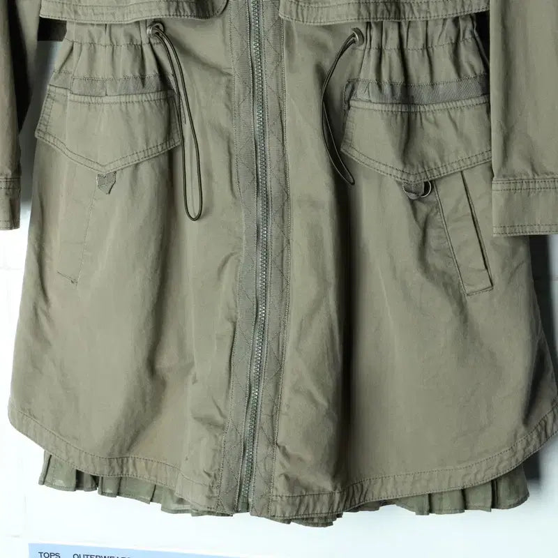 [BUNJANG] O’2nd Military Embroidered Windbreaker Jacket / W(F) 오즈세컨 집업 바람막이 점퍼자켓 등 자수 밀리터리-17BAD