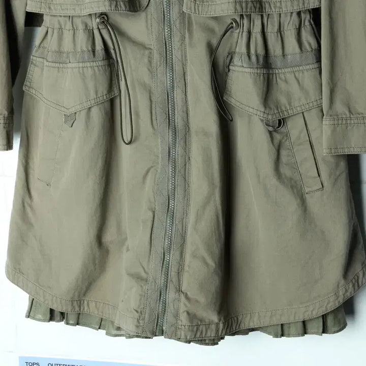 [BUNJANG] O’2nd Military Embroidered Windbreaker Jacket / W(F) 오즈세컨 집업 바람막이 점퍼자켓 등 자수 밀리터리-17BAD