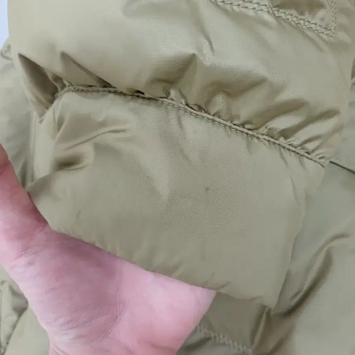 [BUNJANG] SYSTEM Quilted Belted Padded Jumper Khaki / SYSTEM 퀼팅 벨트 패딩 점퍼 카키