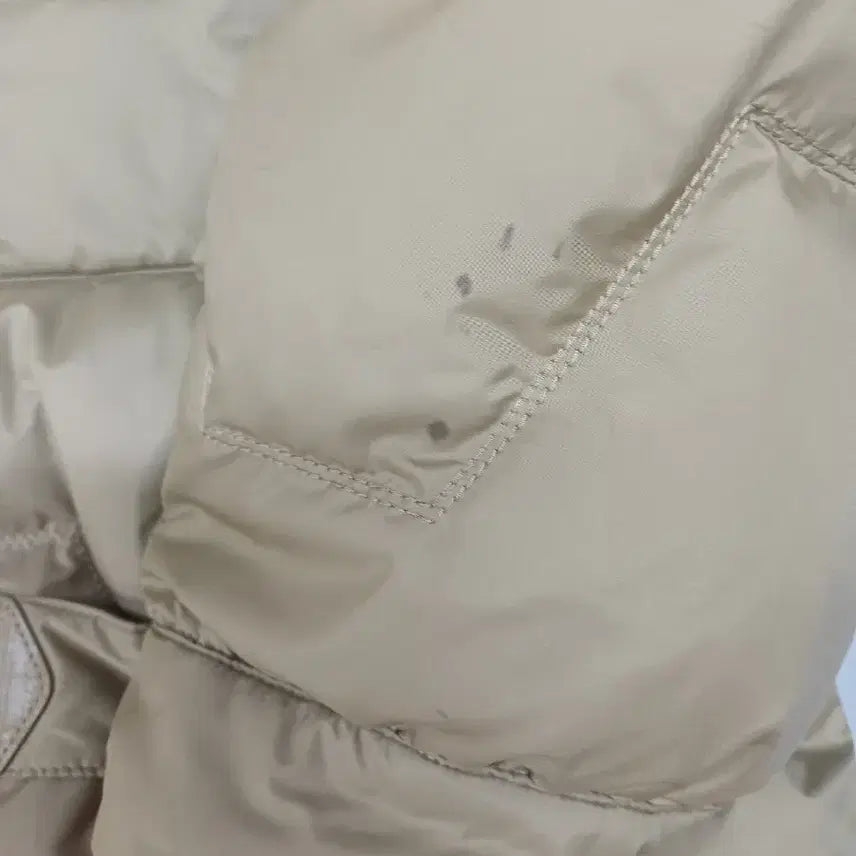 [BUNJANG] SYSTEM Quilted Belted Padded Jumper Khaki / SYSTEM 퀼팅 벨트 패딩 점퍼 카키