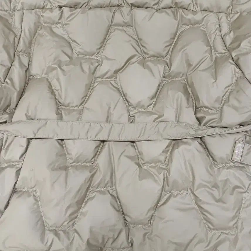 [BUNJANG] SYSTEM Quilted Belted Padded Jumper Khaki / SYSTEM 퀼팅 벨트 패딩 점퍼 카키