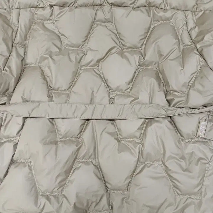 [BUNJANG] SYSTEM Quilted Belted Padded Jumper Khaki / SYSTEM 퀼팅 벨트 패딩 점퍼 카키