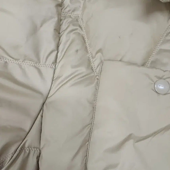 [BUNJANG] SYSTEM Quilted Belted Padded Jumper Khaki / SYSTEM 퀼팅 벨트 패딩 점퍼 카키