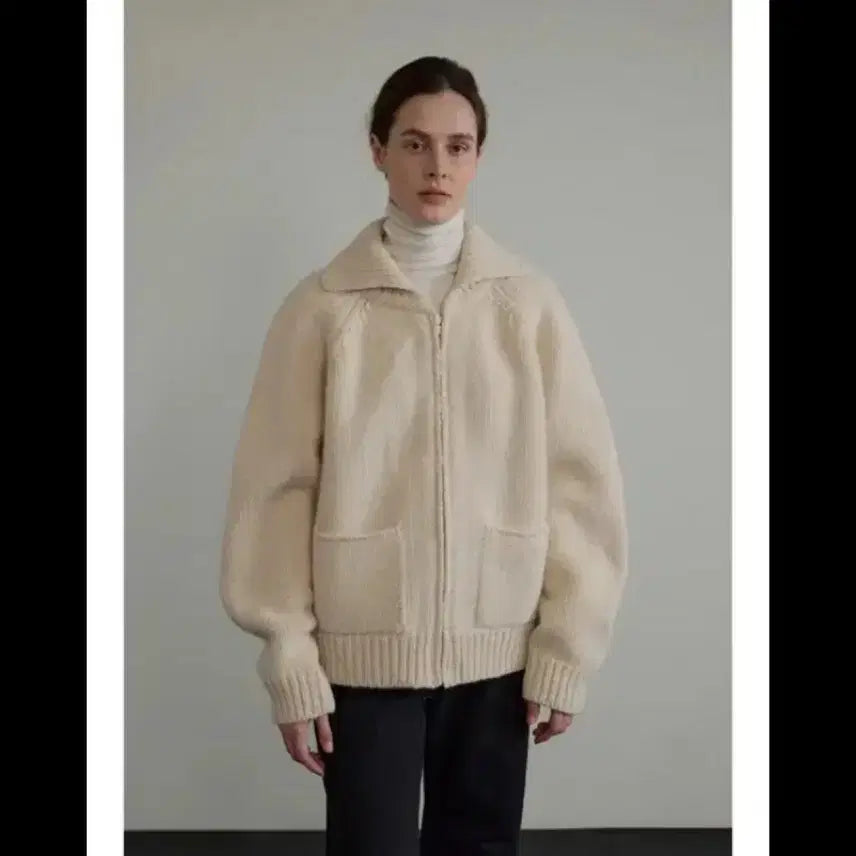 [BUNJANG] Che Zip-up Cardigan / Che 울 집업 가디건