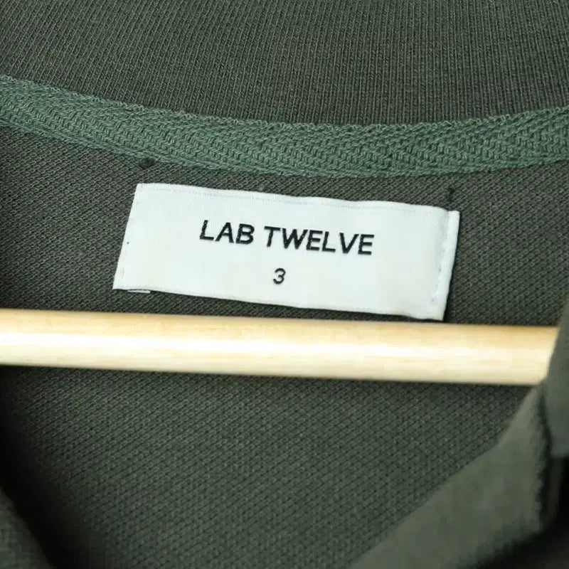 [BUNJANG] Lap12 Khaki Short Sleeve Polo Shirt / (XL-3XL) 랩12 반팔 카라 티셔츠 카키 빅사이즈 노코어-17BC5