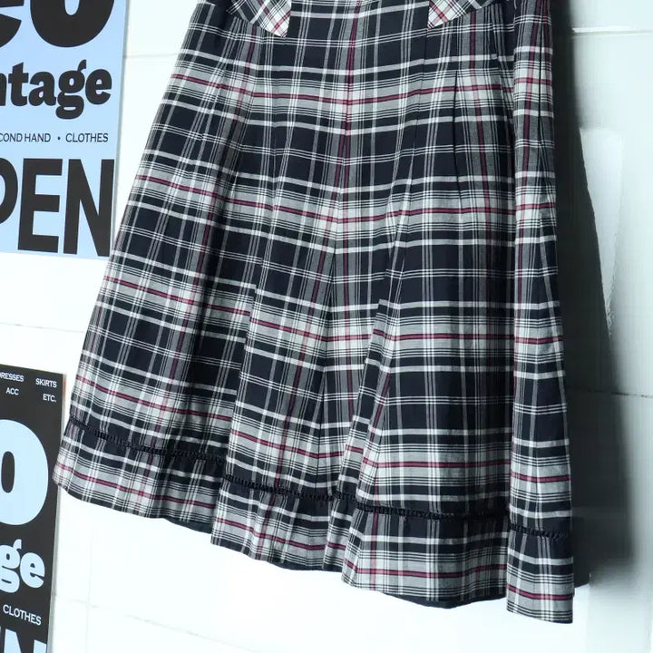 [BUNJANG] Hazzys Checkered H-Line Skirt / W(M) 헤지스 스커트 치마 체크 H라인-2487