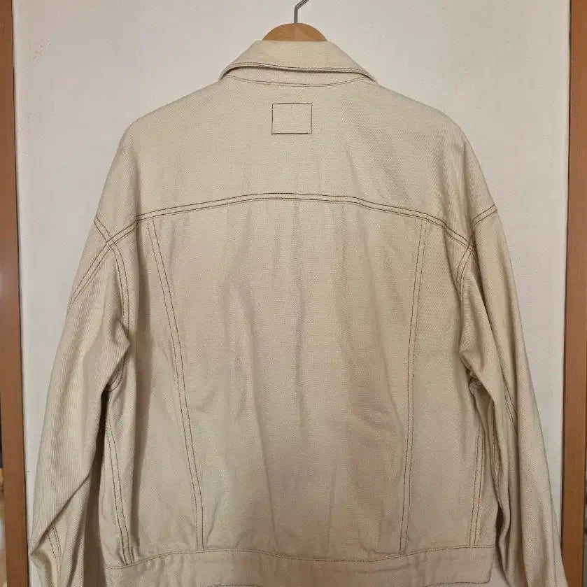 [BUNJANG] SPAO Ivory Denim Jacket / SPAO 스파오 아이보리 데님 자켓