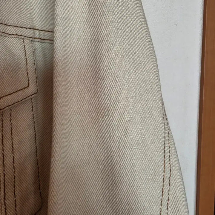 [BUNJANG] SPAO Ivory Denim Jacket / SPAO 스파오 아이보리 데님 자켓