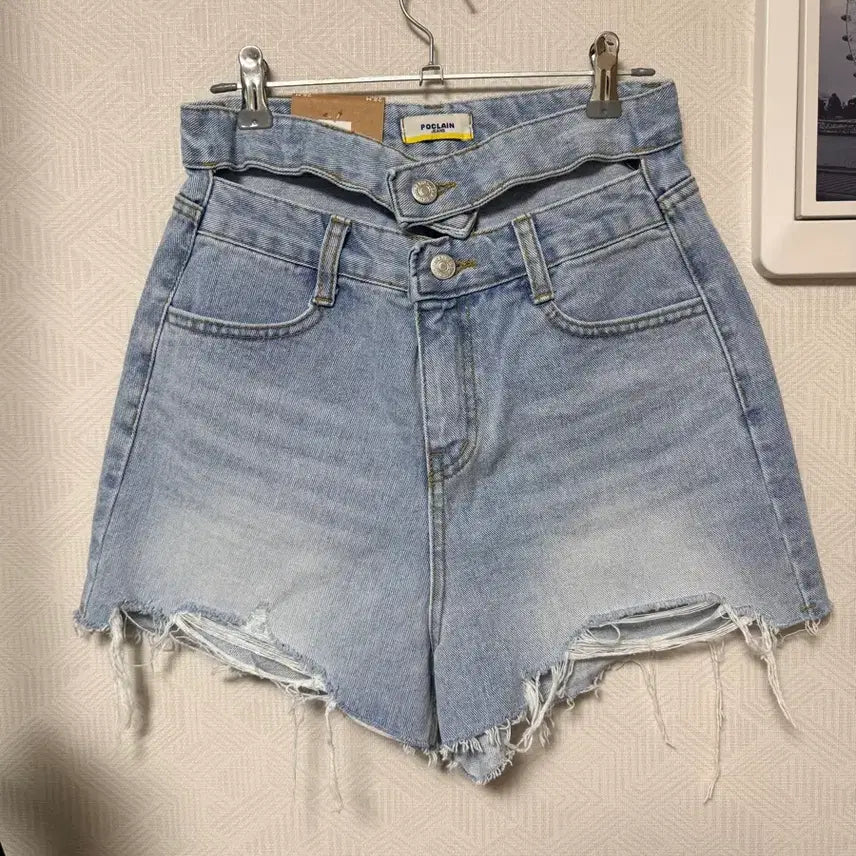 [BUNJANG] Poclain Denim Cut-off Shorts / 새상품:) 포클레인 데님 반바지 컷오프
