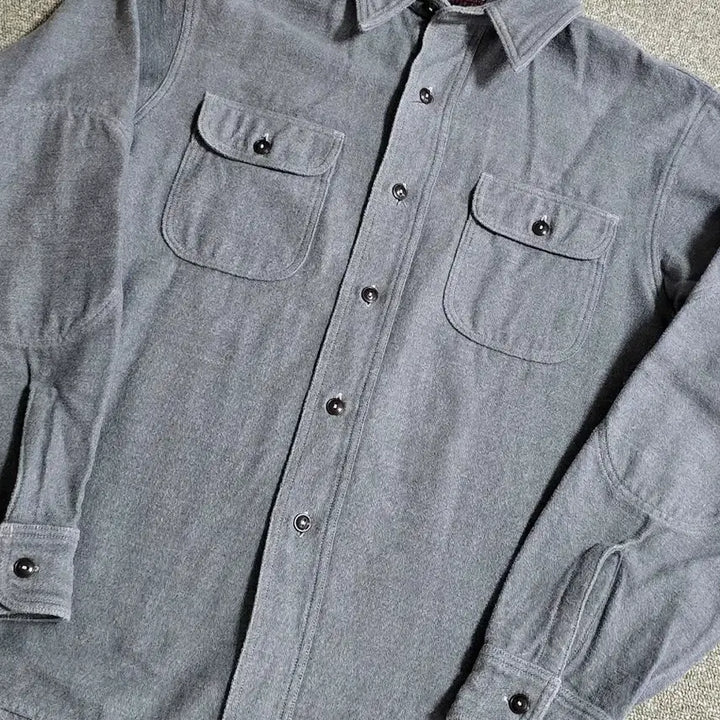[BUNJANG] Etlaco Pattern Work Shirt / 엣라코 워크셔츠 15H 타임원클로딩 엣라스트 부처프로덕츠