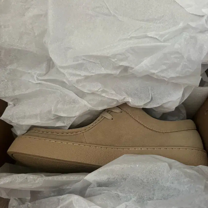 [BUNJANG] Stefano Rossi Mori Beige Moccasin Shoes / 270) 스테파노로시 모리(모카신) 베이지