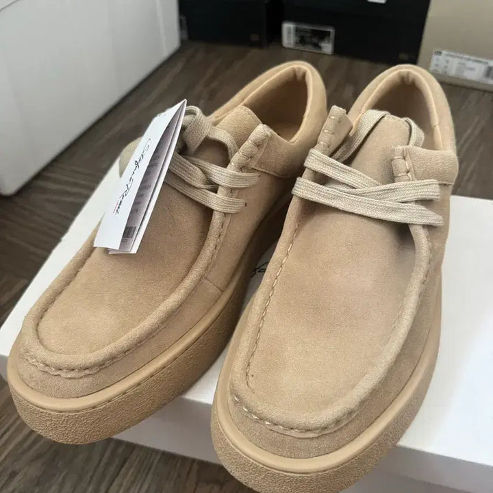 [BUNJANG] Stefano Rossi Mori Beige Moccasin Shoes / 270) 스테파노로시 모리(모카신) 베이지
