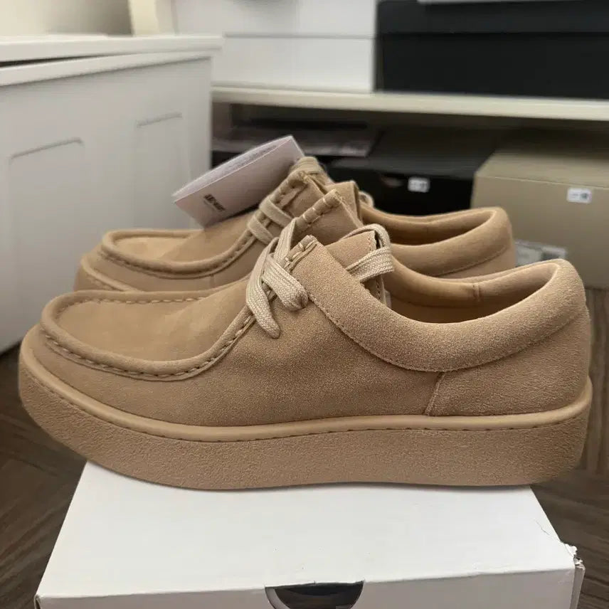 [BUNJANG] Stefano Rossi Mori Beige Moccasin Shoes / 270) 스테파노로시 모리(모카신) 베이지