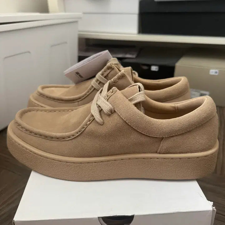 [BUNJANG] Stefano Rossi Mori Beige Moccasin Shoes / 270) 스테파노로시 모리(모카신) 베이지
