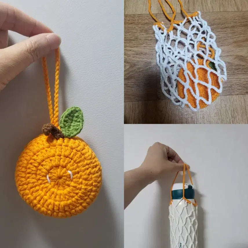 [BUNJANG] Handmade Portable Net Bag / 키링 텀블러네트백