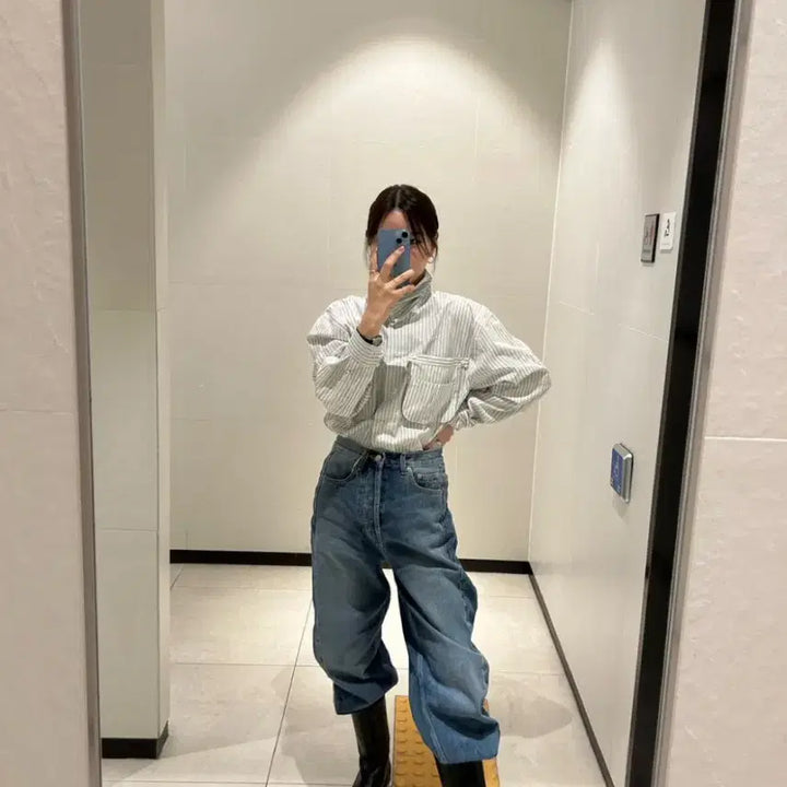 [BUNJANG] Markedly Volume Line Denim Pants / 마크들리 볼륨라인 데님 s