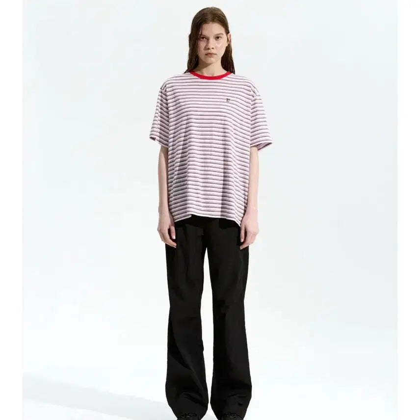 [BUNJANG] Low Classic Striped Basic T-shirt / 로우클래식 striped basic t-shirt