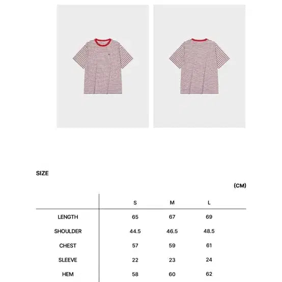 [BUNJANG] Low Classic Striped Basic T-shirt / 로우클래식 striped basic t-shirt