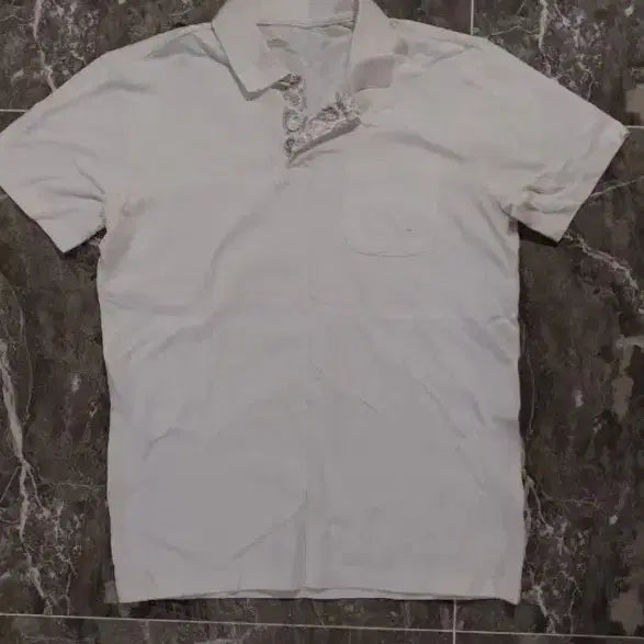 [BUNJANG] Thursday Island Lace Detail Polo Shirt / ㅁ1 새제품 여성 써스데이 아일랜드 카라티셔츠 반팔