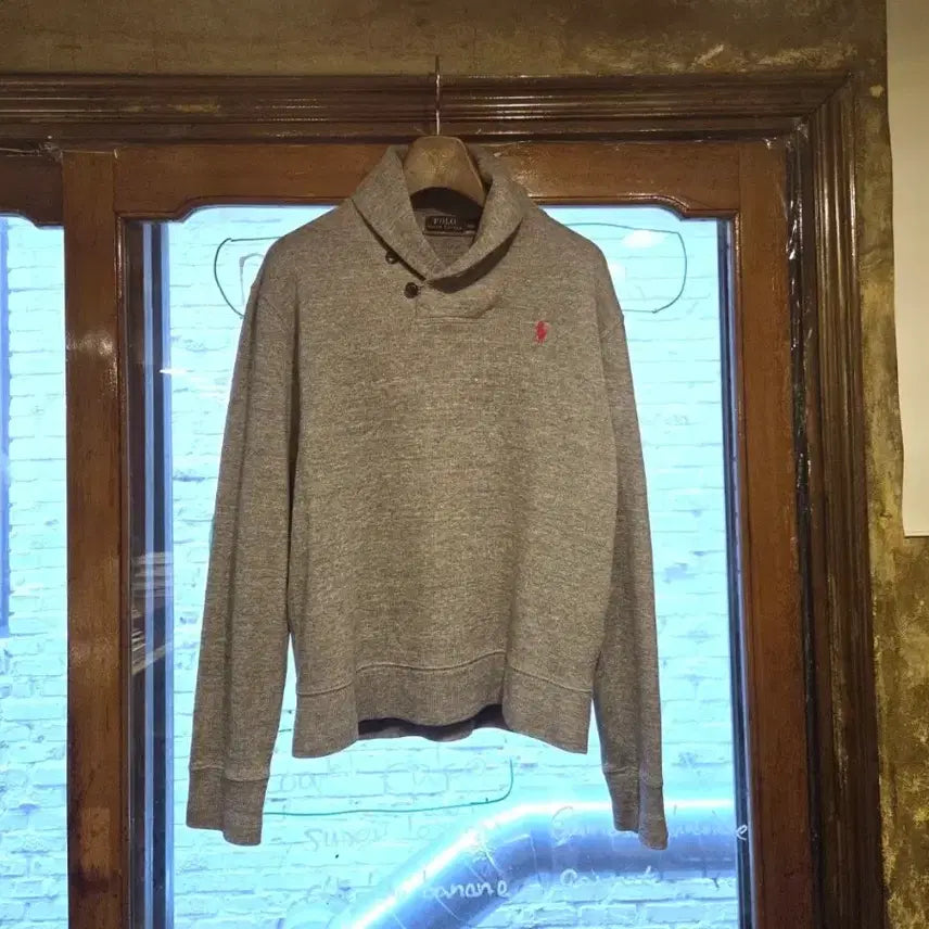 [BUNJANG] Polo Ralph Lauren Shawl Collar Sweatshirt / 폴로 랄프로렌 숄칼라 맨투맨