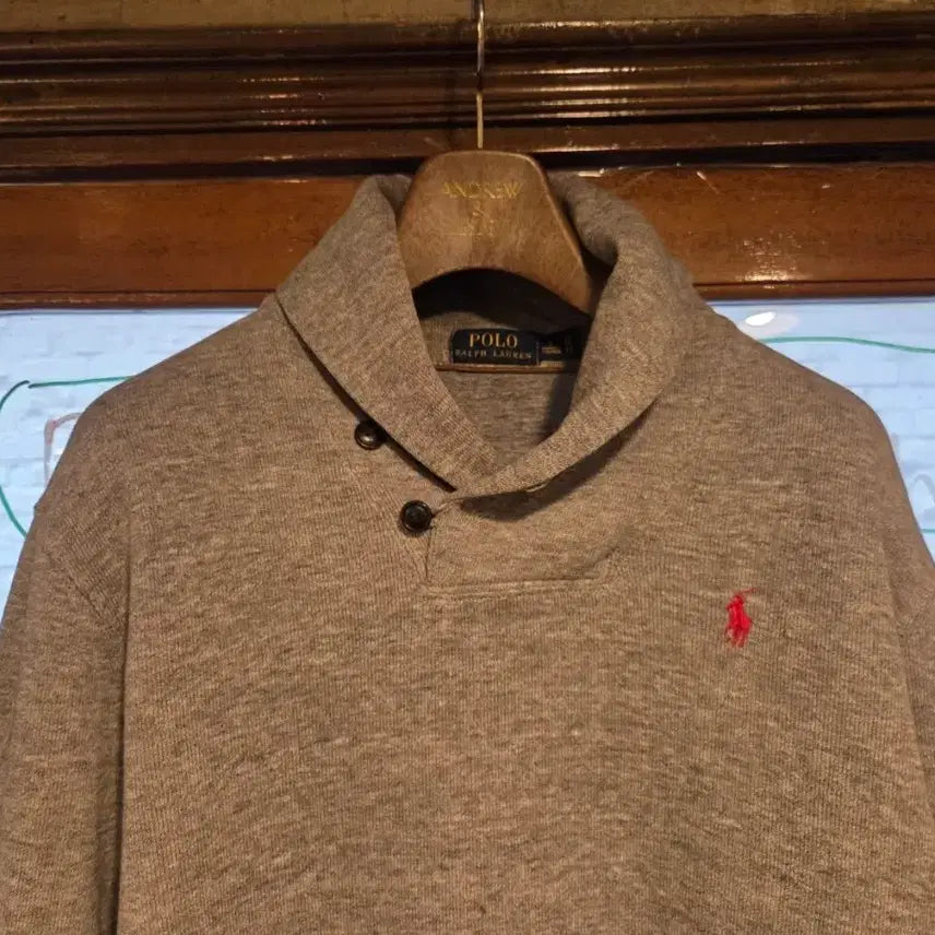 [BUNJANG] Polo Ralph Lauren Shawl Collar Sweatshirt / 폴로 랄프로렌 숄칼라 맨투맨