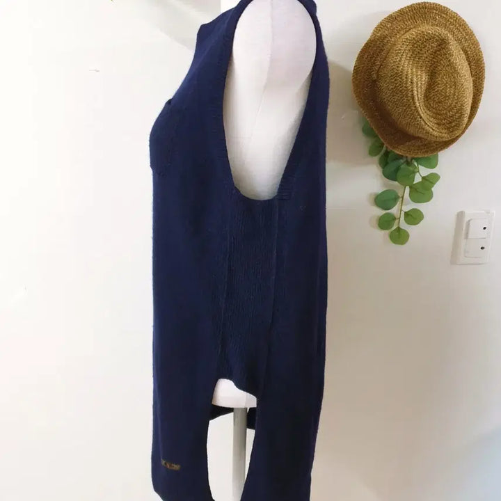 [BUNJANG] Thursday Island 21SS Pocket Long Knit Vest Navy / 써스데이아일랜드 21SS 포켓 롱니트베스트 55 네이비