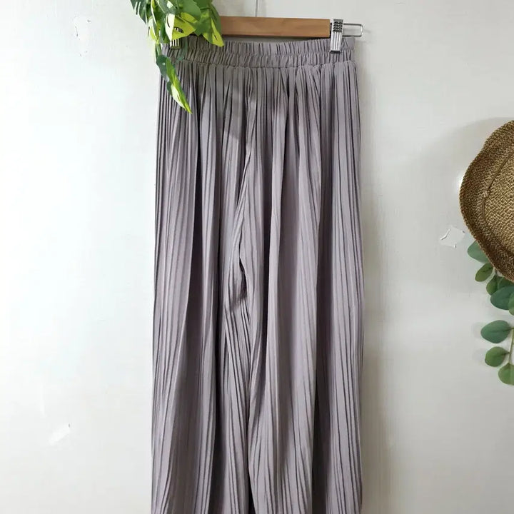 [BUNJANG] Envy Plus Pleated Wide Pants / 엔바이플러스 55~99 플리츠 와이드팬츠 연보랏빛그레이 F