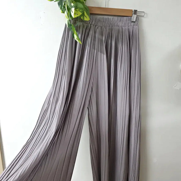 [BUNJANG] Envy Plus Pleated Wide Pants / 엔바이플러스 55~99 플리츠 와이드팬츠 연보랏빛그레이 F