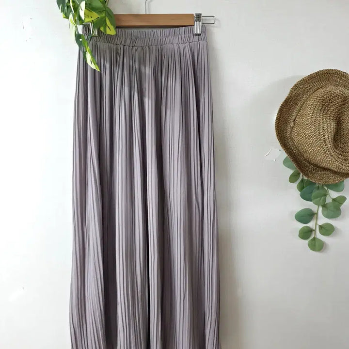 [BUNJANG] Envy Plus Pleated Wide Pants / 엔바이플러스 55~99 플리츠 와이드팬츠 연보랏빛그레이 F