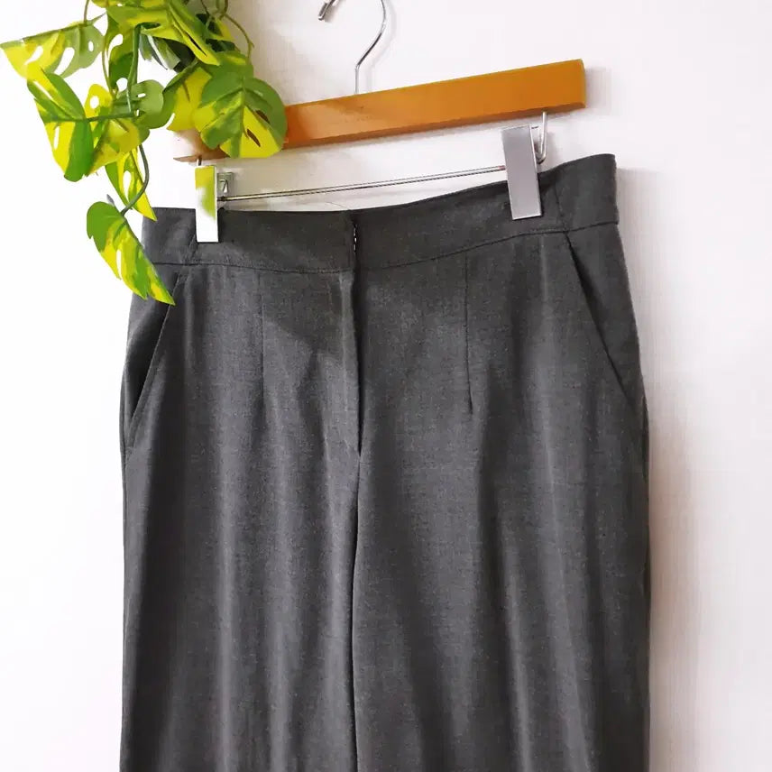 [BUNJANG] The Izzat Wide Slacks Gray 29 inch Pants / 더아이잗 와이드슬랙스 77 그레이 29인치 그레이
