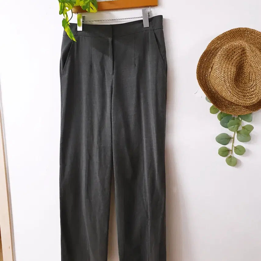 [BUNJANG] The Izzat Wide Slacks Gray 29 inch Pants / 더아이잗 와이드슬랙스 77 그레이 29인치 그레이